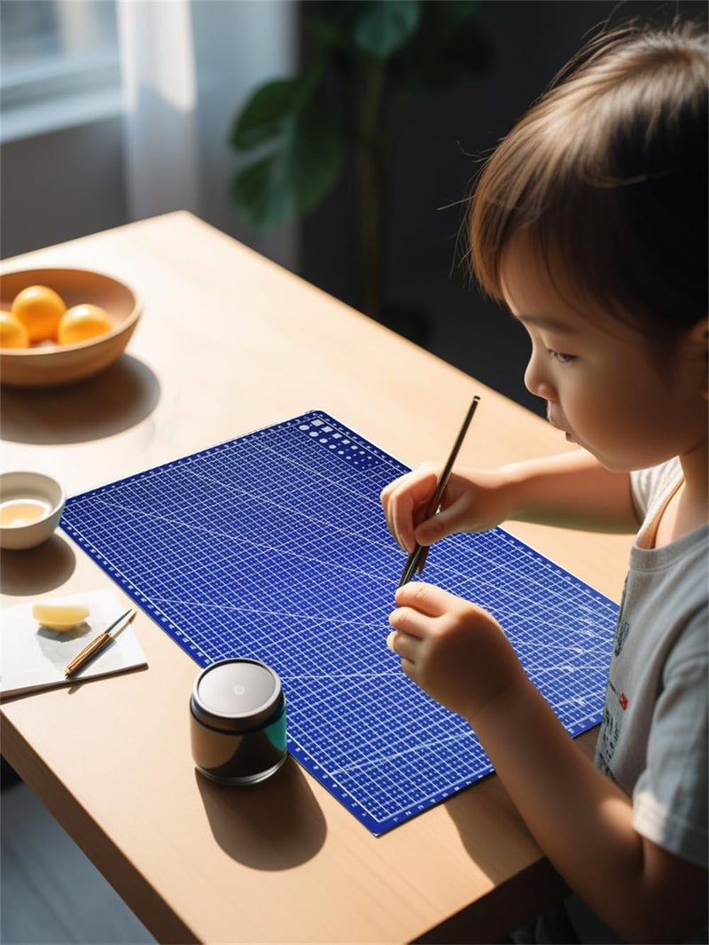 SCIKHEFT New A3 Double Side Craft Cutting Mat Cutting Board Sewing Pad Artist Carving Tools Handmade Crafts DIY Props (Blue) - Image 3